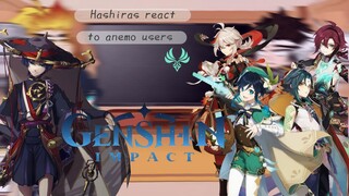 🍁Hashiras react to genshin anemo characters🍁ENG - PT-BR || demon slayer (gacha club)