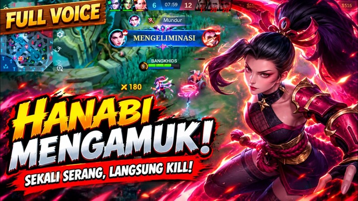 HANABI MENGAMUK! SEKALI SERANG LANGSUNG KILL 🔥 AUTO BIKIN MUSUH KETAR-KETIR! | Mobile Legends