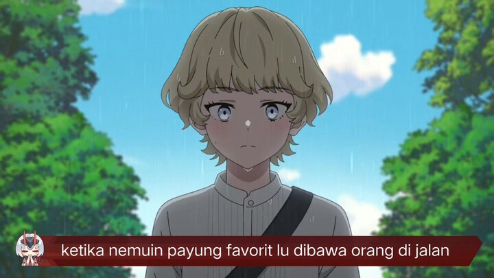 #KompetisiKreasiUnggahan3 , ketika ngeliat payung favorit lu dibawa orang di jalan