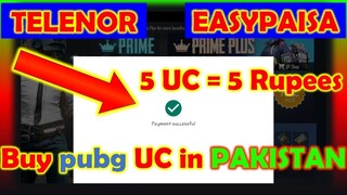 How To Buy PUBG MOBILE UC in Pakistan with Telenor, Easypaisa SEASON 8