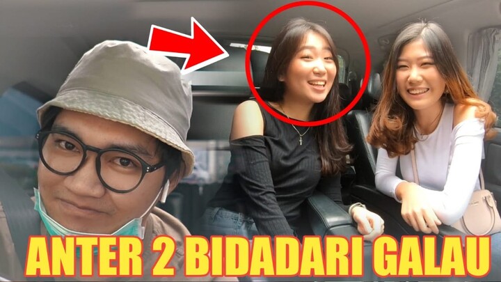 PRANK TAXI ONLINE!! ANTAR DUA BIDADARI GALAU