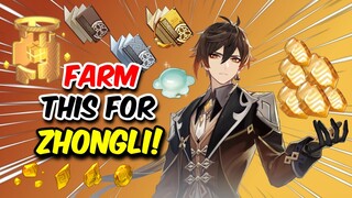 GEO DADDY IN LESS THAN ONE WEEK! Zhongli Materials/Farming Guide + Schedule | Genshin Impact 1.5