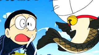 Nobita uses props to combine with animals, and Fat Tiger is unlucky.