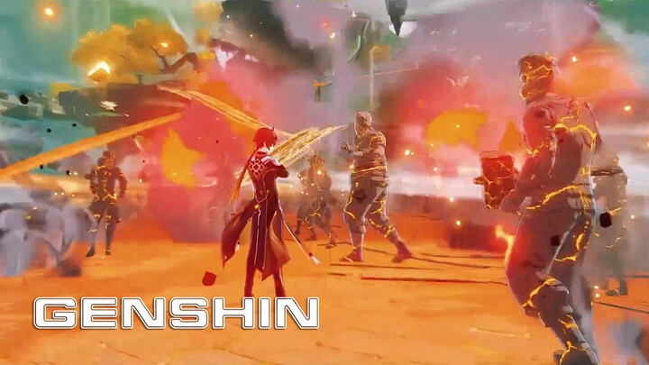 Memainkan Genshin dengan latar Perjalanan ke Barat
