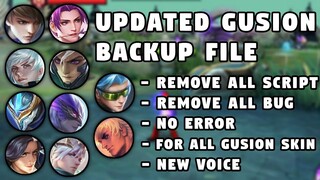 Updated Gusion Backup File | For All Gusion Skin | Mobile Legends