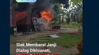 Pos Keamanan dan Rumah Karyawan Dibakar, Warga Tumang Meledak Usai Perusahaan Mangkir Dialog Kemarah