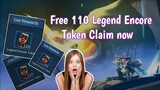 New Event Legend Encore Benefits free 110 Legend Encore Token in Mobile Legends