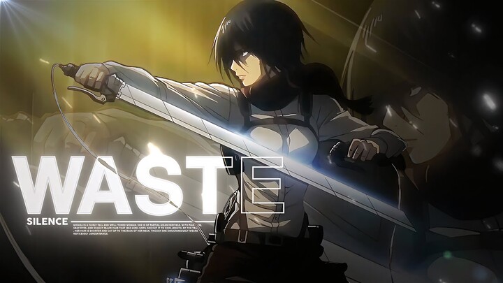 WASTE - ATTACK ON TITAN EDIT (AMV) 4K ft.@neptunedits