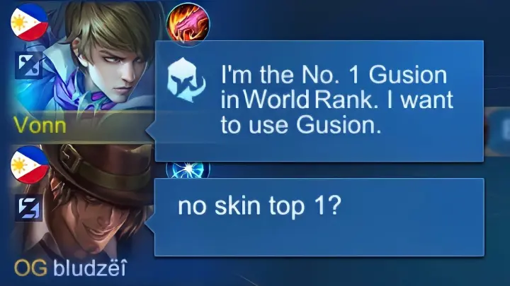 NO SKIN BUT TOP 1 GLOBAL GUSION? HIGH IQ + ROBOTIC FINGERS!!