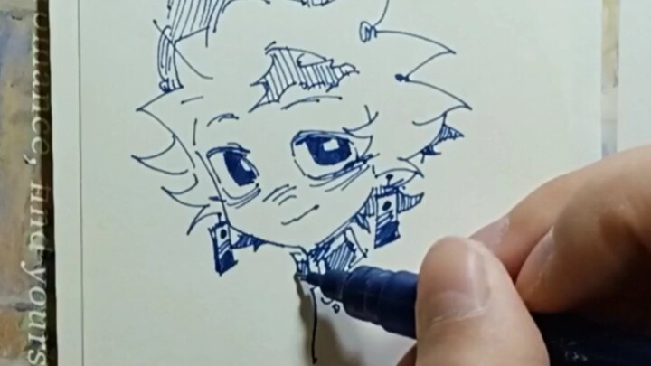 Just doodling Tanjiro out of boredom (for my measly 1,000+ followers)