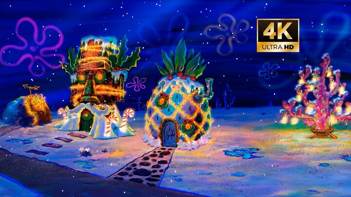 【4K】Winter Shell Beach - SpongeBob SquarePants Dynamic Wallpaper Sharing