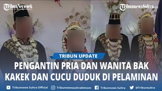 Video Pengantin Beda Usia 60 Tahun Viral di Media Sosial, Duduk di Pelaminan Bak Kakek dan Cucu