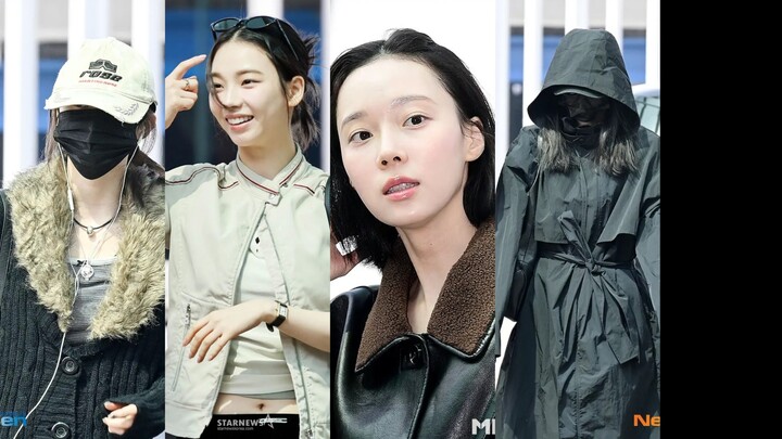 aespa’s latest airport photos: four wandering girls…