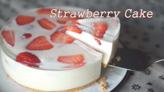Food making- Strawberry cheese cake (No oven required)