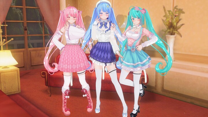 There are three Mikus and they have no rice to eat. Which one do you want?