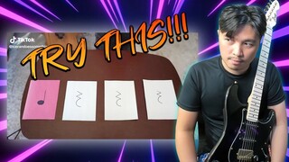 Tiktok rhythm challenge on guitar!