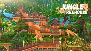 JUNGLE TREEHOUSE🌲| The Sims 4 | Speed Build | NO CC