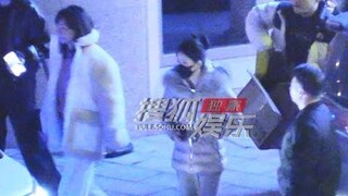Zhao Lusi Fancam Update 240122 | Lusi Goes out to Dinner with Friends in Hengdian Reuter