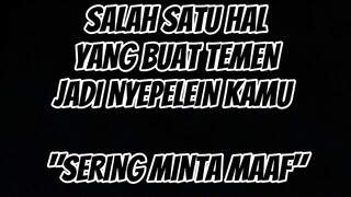 terlalu sering meminta maaf