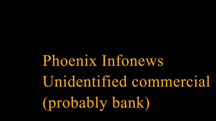 Unidentified bank commercial