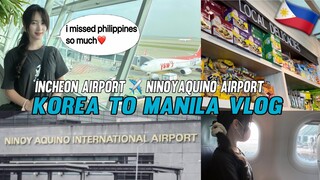 Finally im going back to philippines | koreans flight vlog
