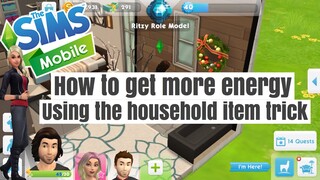 How To Get More Energy In The Sims Mobile | XCultureSimsX