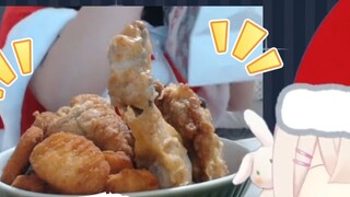 Japanese big white rabbit rabi super beautiful 3D v I 50 big rabi belly rabbit huge appe*