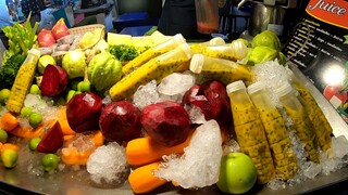 juice spaร้านน้ำผลไม้สกัดสด แยกกาก แก้วละ50 ขวดละ35