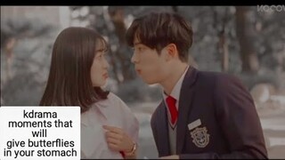 Kdrama moments that will give butterflies 🦋🦋 in your stomach!!