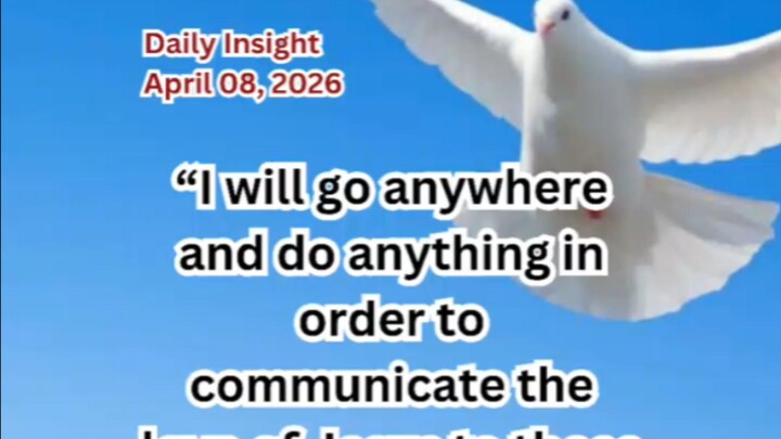 Daily Insight April 08, 2026 #faith #saint #insight