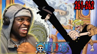 SANJI STANDS HIS GROUD AGANIST CP9!!! | One Piece Episodes 261-262 REACTION!!!