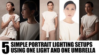 One light, One umbrella, Five Simple and Effective, Professional Portrait Photography Setups