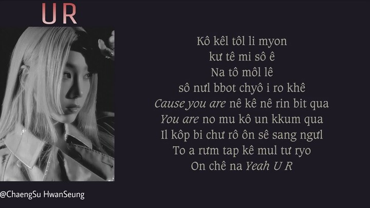 [Phiên âm tiếng Việt] U R - Taeyeon