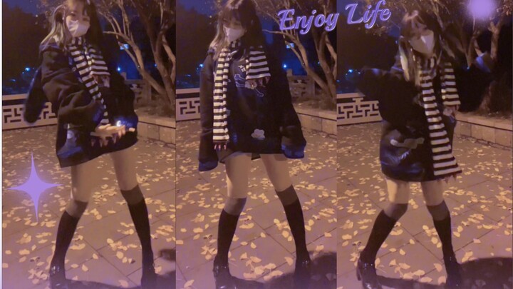 Loveit 在小区里试着跳了