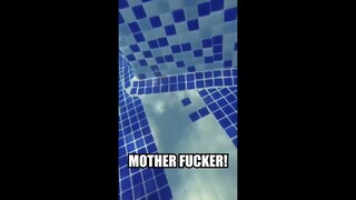 Man screams at pool tiles (Subtitled)