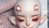 BJD Brainstorm｜How about touching a half-demon boy in the peach forest? Chinese red face pattern set