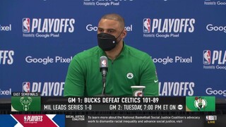 We didn't play with the best poise and composure - Ime Udoka on Bucks def. Celtics Game 1 East Semi