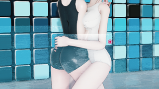 Dance MMD Rem School swimsuit