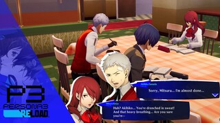 Akihiko Squatting on chair while studying  | Mitsuru & Akihiko May Study Session - Persona 3 Reload