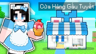 Mèo Simmy Xây "CỬA HÀNG GẤU TUYẾT" Siêu Đáng Yêu Trong Minecraft