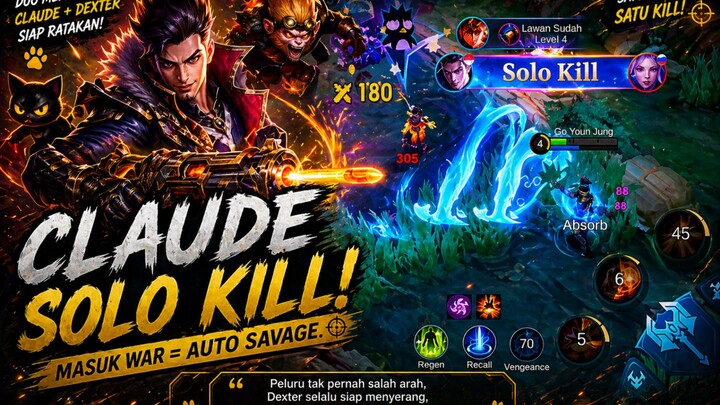 “Claude Solo Kill! Masuk Sendiri, Keluar Bawa Kill 😈🔥”