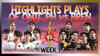 TOP PLAY OF ONIC PH vs BREN ESPORTS | MPL SEASON 6 - MLBB