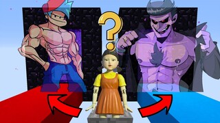 Minecraft FNF Doll: DO NOT CHOOSE THE WRONG PORTAL (Boyfriend OR Daddy ?)