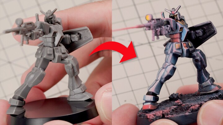 The moment of beam shooting! What can you paint Gundam chess pieces for the first time?