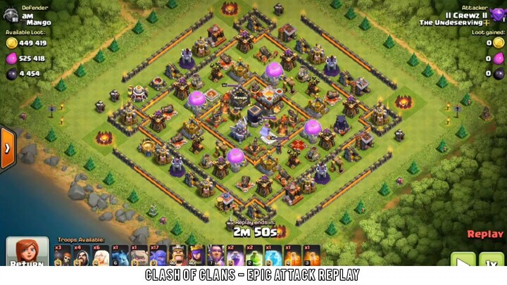 3 STARS EPIC ATTACK REPLAY | clash of clan