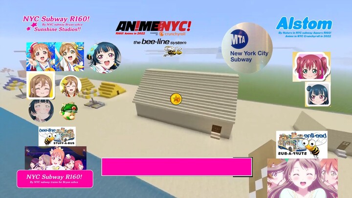 The Roller Coasters in R160 Alstom Aqours in Episode 3 of Youtube Unlimited