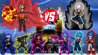 [MUGEN] ทีมโฮคาเงะ VS ดราก้อนบอลรวมทีม [1080P] [60 เฟรม]