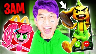 DO NOT ORDER POPPY PLAYTIME CHAPTER 2 HAPPY MEAL AT 3AM!? (MOMMY LONG LEGS + BUNZO BUNNY ATTACK US)