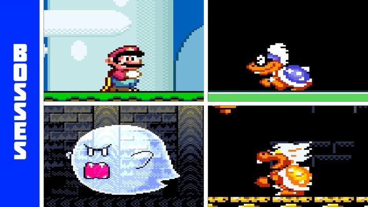 Super Mario World (SNES) - All Bosses
