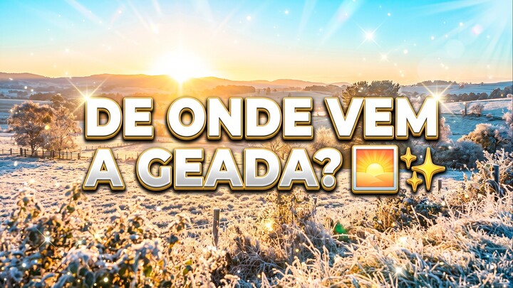 💧❄️ POR QUE A GEADA APARECE DE NOITE? 🌅✨#Ciência #Curiosidades #Física #Natureza #Temperatura